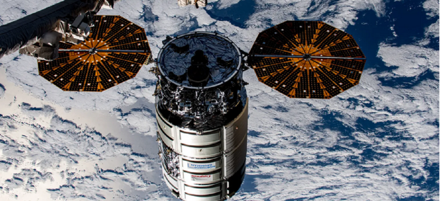 Northrop Grumman’s Cygnus cargo craft.