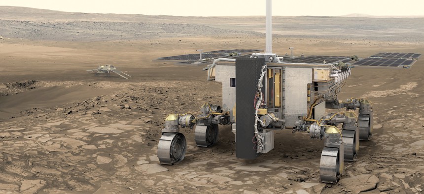 The Rosalind Franklin ExoMars rover.
